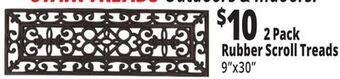 Ocean State Job Lot 2 pack rubber scroll treads offer