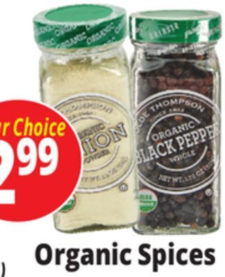 Ocean State Job Lot Organic spices offer