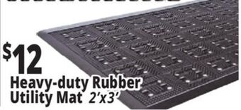 Ocean State Job Lot Heavy-duty rubber utility mat offer