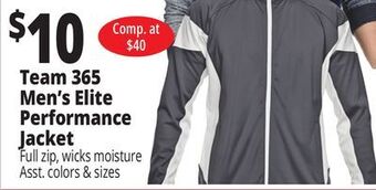 Ocean State Job Lot Team 365 men's elite performance jacket offer