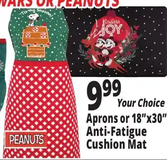 Ocean State Job Lot Aprons or 18"x30" anti-fatigue cushion mat offer