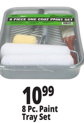 Ocean State Job Lot 8 pc. paint tray set offer