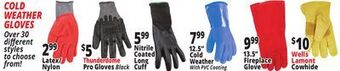 Ocean State Job Lot Cold weather gloves offer