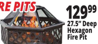 Ocean State Job Lot 27.5" deep hexagon fire pit offer