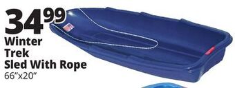 Ocean State Job Lot Winter trek sled with rope offer