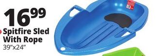 Ocean State Job Lot Spitfire sled with rope offer