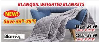 Ocean State Job Lot Blanquil weighted blankets offer