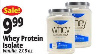 Ocean State Job Lot Whey protein isolate offer