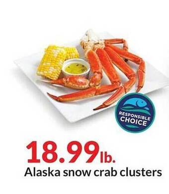 Hy-Vee Alaska snow crab clusters offer