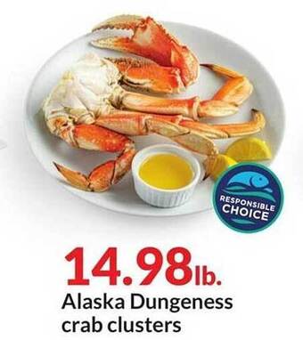 Hy-Vee Alaska dungeness crab clusters offer