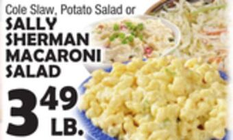 Bravo Supermarkets Sally sherman macaroni salad offer