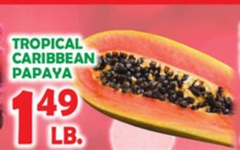 Bravo Supermarkets Tropical caribbean papaya offer