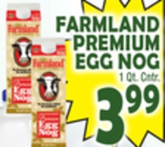 Bravo Supermarkets Farmland premium egg nog offer
