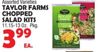 Bravo Supermarkets Taylor farms chopped salad kits offer