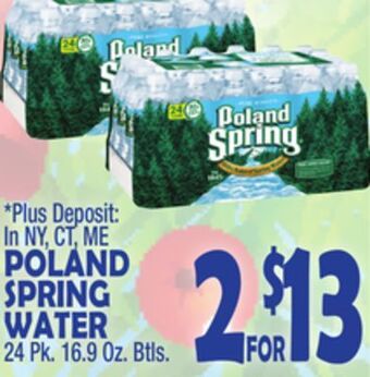 Bravo Supermarkets Poland spring water offer