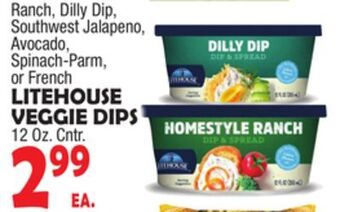 Bravo Supermarkets Litehouse veggie dips offer