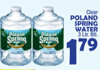 Bravo Supermarkets Poland spring water offer