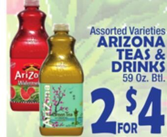 Bravo Supermarkets Arizona teas & drinks offer