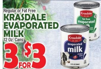 Bravo Supermarkets Krasdale evaporated milk offer