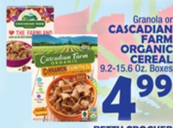 Bravo Supermarkets Cascadian farm organic cereal offer