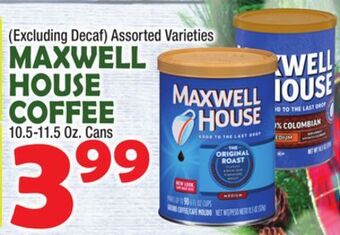Bravo Supermarkets Maxwell house coffee offer