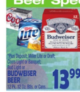 Bravo Supermarkets Budweiser beer offer