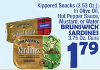 Bravo Supermarkets Brunswick sardines 3.75 oz. cans offer