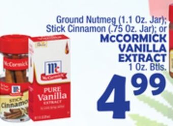 Bravo Supermarkets Mccormick vanilla extract offer
