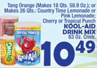 Bravo Supermarkets Kool-aid drink mix 63 oz. cnstr. offer