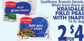 Bravo Supermarkets Krasdale field peas with snaps offer