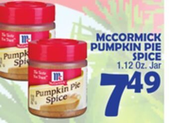 Bravo Supermarkets Mccormick pumpkin pie spice offer