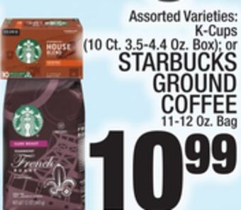 C Town Starbucks ground coffee 11-12 oz. bag offer