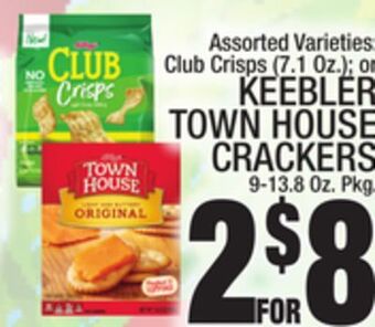 C Town Keebler town house crackers 9-13.8 oz. pkg offer