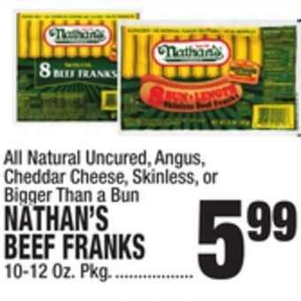 C Town Nathan's beef franks offer