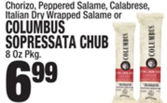 C Town Columbus sopressata chub offer