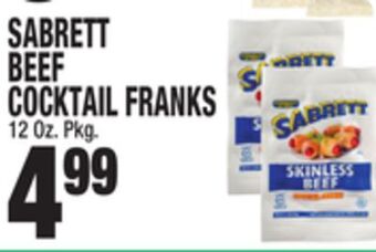 C Town Sabrett beef beef cocktail franks offer