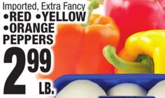 C Town •red •yellow •orange peppers offer