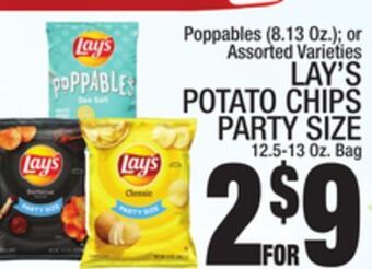 C Town Lay's potato chips party size 12.5-13 oz. bag offer