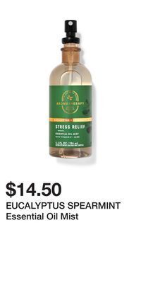 Bath & Body Works Eucalyptus spearmint essential oil mist offer