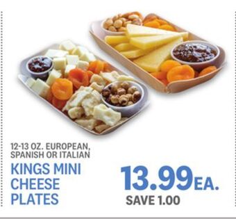 Kings Food Markets Kings mini cheese plates offer