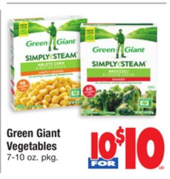 ACME Green giant vegetables offer