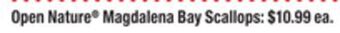 ACME Open nature® magdalena bay scallops offer
