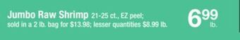 ACME Jumbo raw shrimp offer