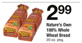 ACME Nature's own 100% whole wheat bread offer