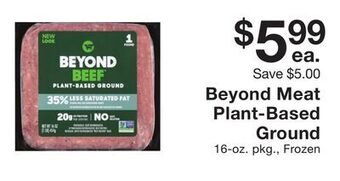Fairway Store Market Beyond meat plant-based ground offer