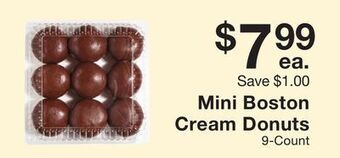 Fairway Store Market Mini boston cream donuts offer