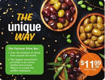 Fairway Store Market The fairway olive bar offer