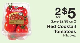 Fairway Store Market Red cocktail tomatoes offer