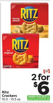 Weis Markets Ritz crackers offer