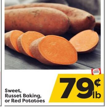 Weis Markets Sweet, russet baking, or red potatoes offer